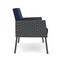 Lesro Mystic Lounge Reception Bariatric Chair, Charcoal, MD Ink Back, MD Ink Seat, RS Echo Arm Panels ML1401 - alternate 2